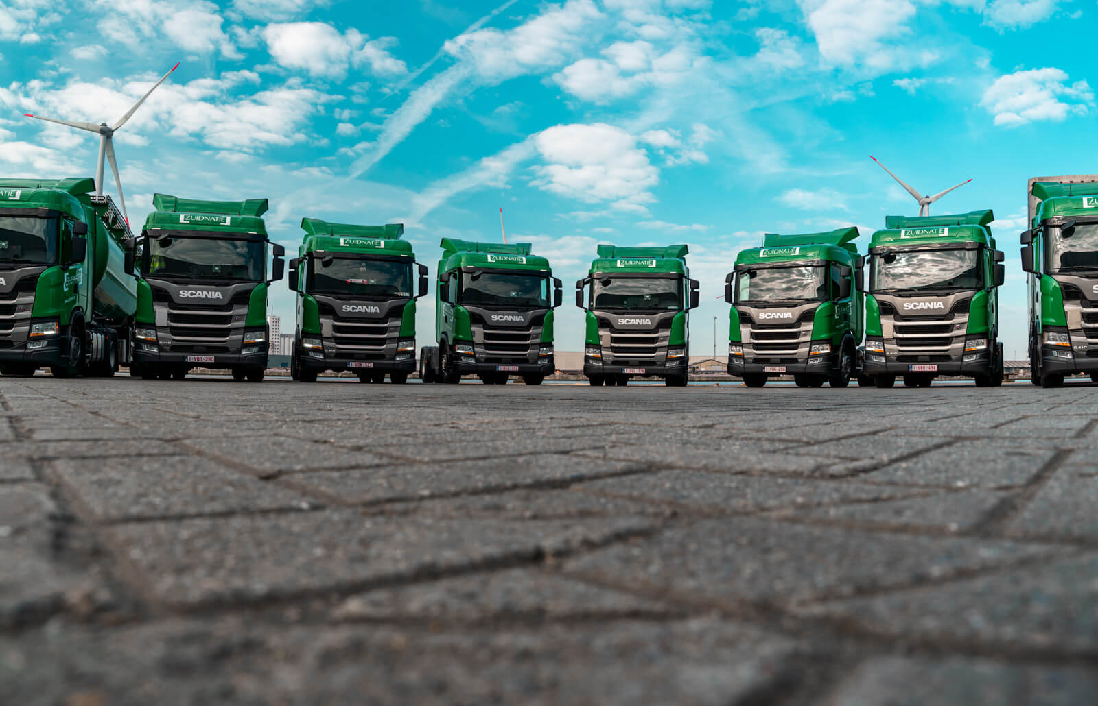 zuidnatie green truck fleet